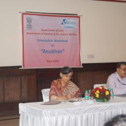 Image of Sh. Alok Rawat, Secretary (Pension) Addressing