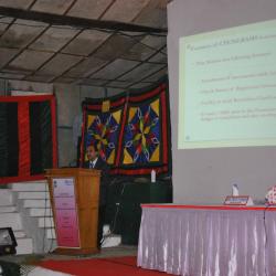 Image of Sh. Anil Bansal, NIC Addressing the Pensioners