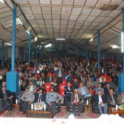 Image of Pensioners attending the Awareness Programme at Aizwal under the Chairmanship of Sh. Alok Rawat, Secretary (Pension)