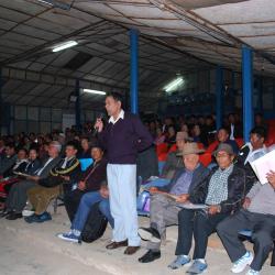 Image of Pensioners attending the Awareness Programme at Aizwal under the Chairmanship of Sh. Alok Rawat, Secretary (Pension)